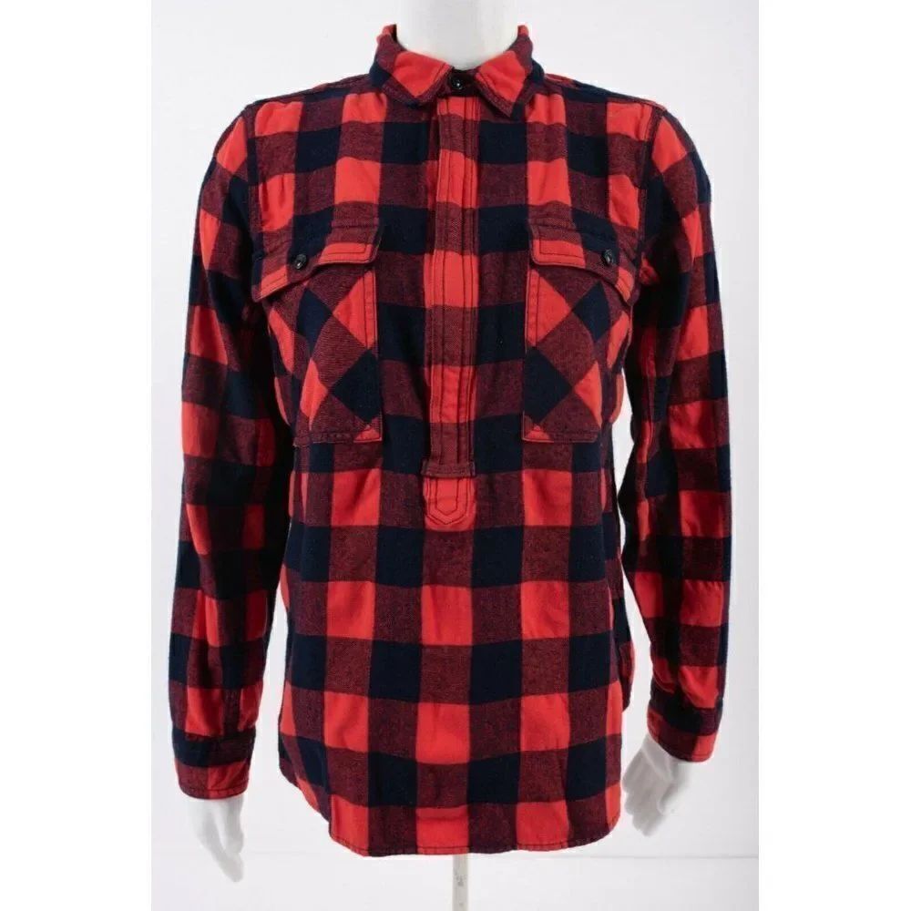 J.CrewāWomensĀ ShirtāJacketāSāBuffaloāCheckāPlaid